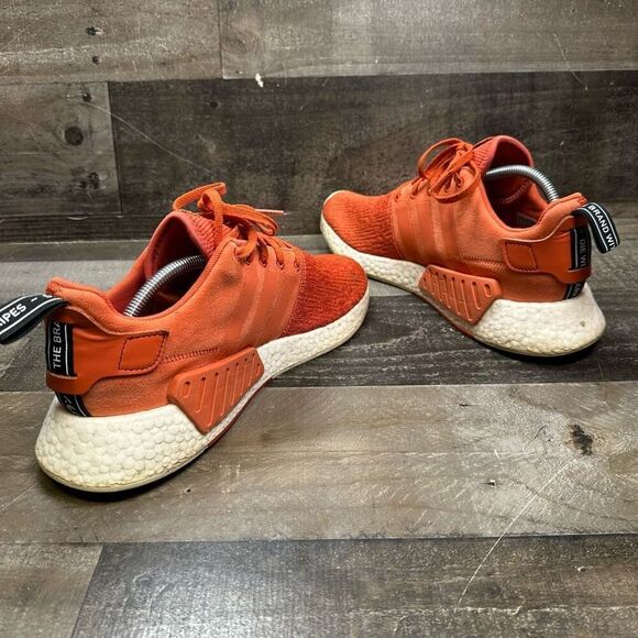 Adidas Men’s Size 11.5 NMD R2 Sneakers Future Harvest Orange Athletic Shoes - Picture 7 of 7